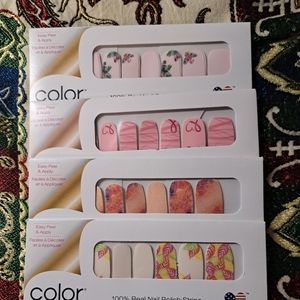 4 packs of Color street nail strips